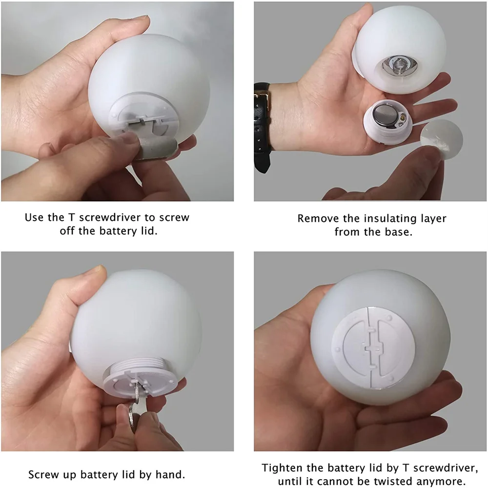 

Floating Pool Lights 16 RGB Colors Remote Control Pond LED Ball Lights IP67 Waterproof Glow Orb Hot Tub Night Light Decor Toys