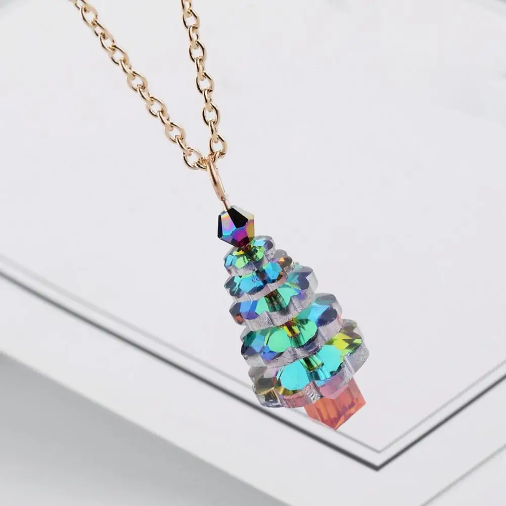 

Hook Earrings Exquisite Easy Wear Chic Christmas Tree Pendant Necklace Hook Earrings Dangle Earrings for Daily Wear