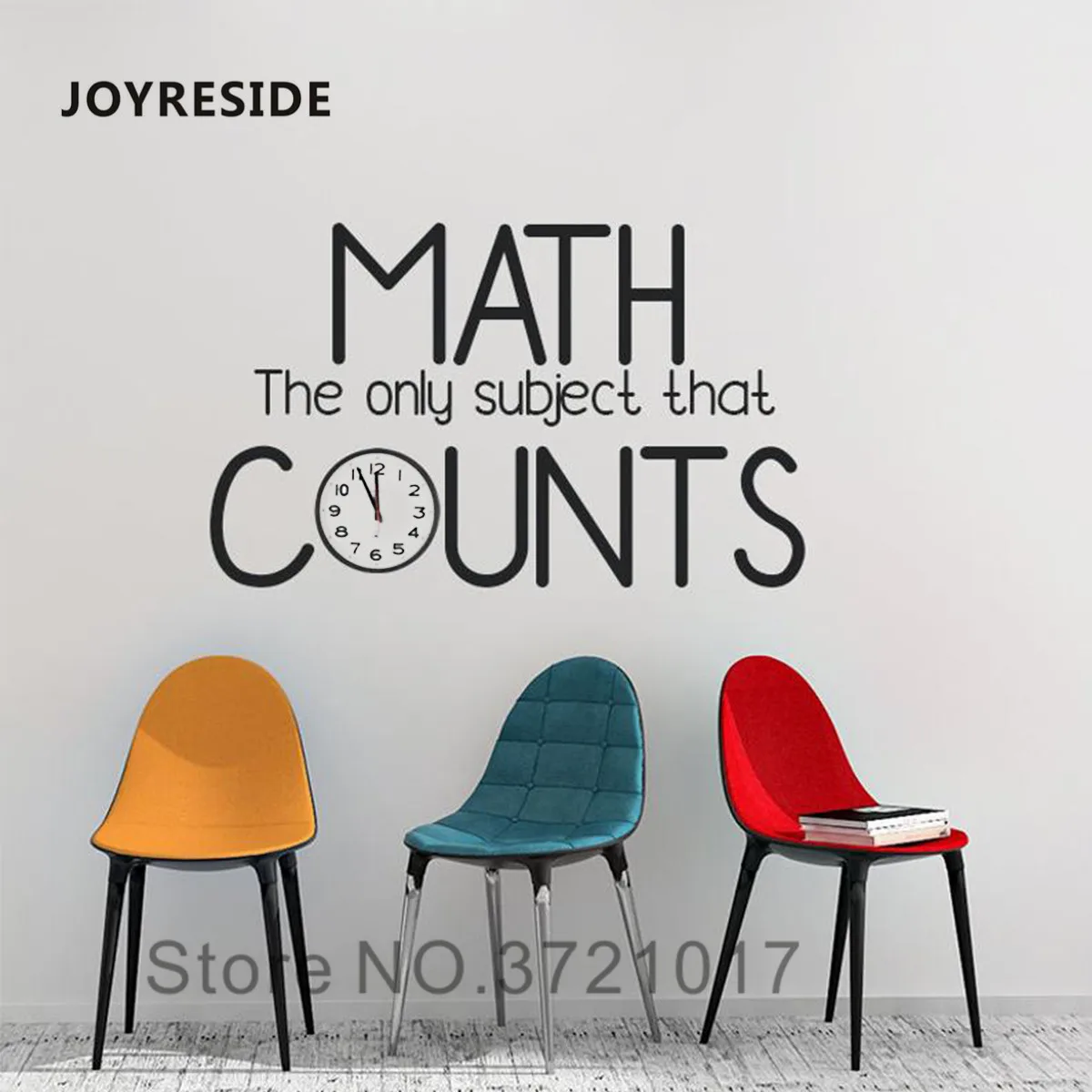 JOYRESIDE наклейки на стену с математическим счетом домашняя стена игровой комнаты