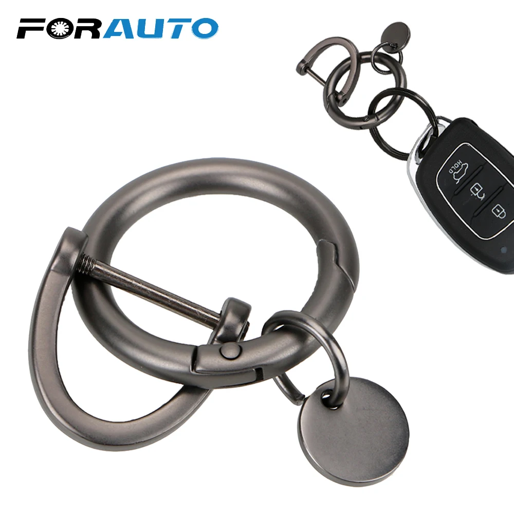 Толстый автомобильный брелок FORAUTO металлические кольца для ключей в форме