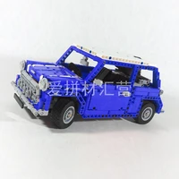 technology building block classic mini cooper moc 3220 remote control assembling toy building block boy christmas gift