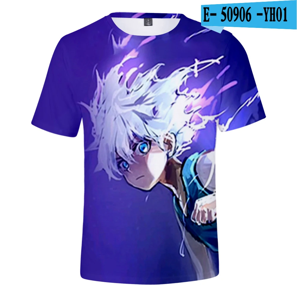 

kpop Anime 3D T-shirts Boy Girls Summer Short Sleeve Anime T-shirts Children Casual Streetwear Cartoon Clothes Men's tops