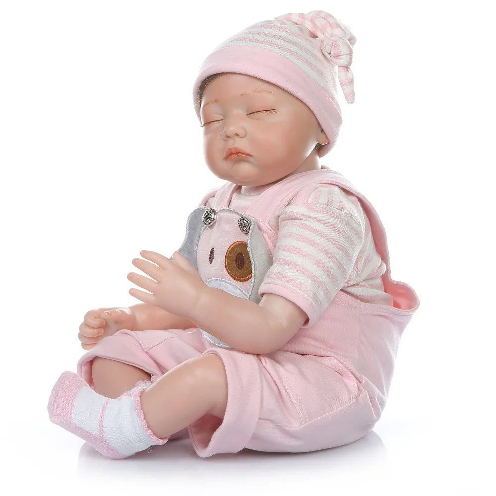 22 дюймов Bebe Кукла Новорожденный 55 см мягкий силиконовый Reborn Реалистичная кукла