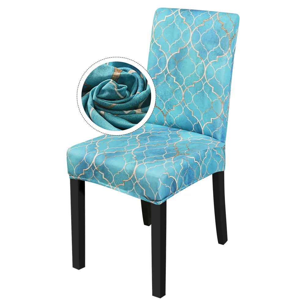 

Elastic Stretch Dining Chair Cover Removable Slipcovers Protector Dustproof Furniture Decor For Banquet Party 1/2/3/4/5/6pcs