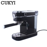 cukyi italy espresso coffee machine 1 1l 15 bar high pressure steam semi automatic coffee maker with vaporizer milk foam makers
