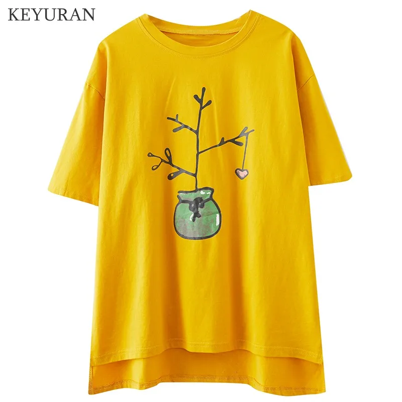 

Plus Size Women Short Sleeve T-shirts Summer Fashion Letter Printed Oversize Loose Tee Female Casual Cotton Tops Black White