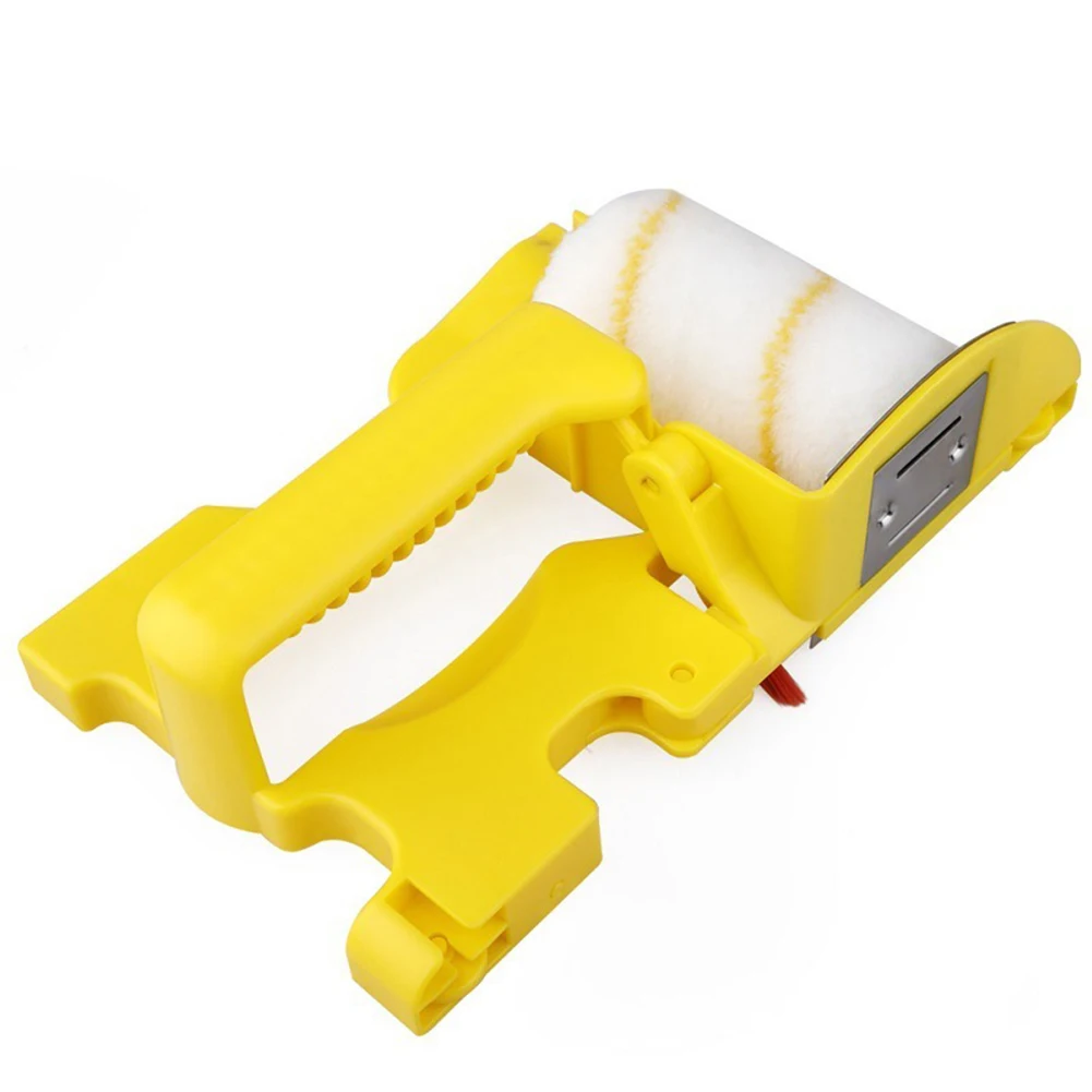 

Clean-Cut Paint Edger Roller Brush Set Safe Tool Portable Painting Roller Brush Supplies for Home Wall Ceiling