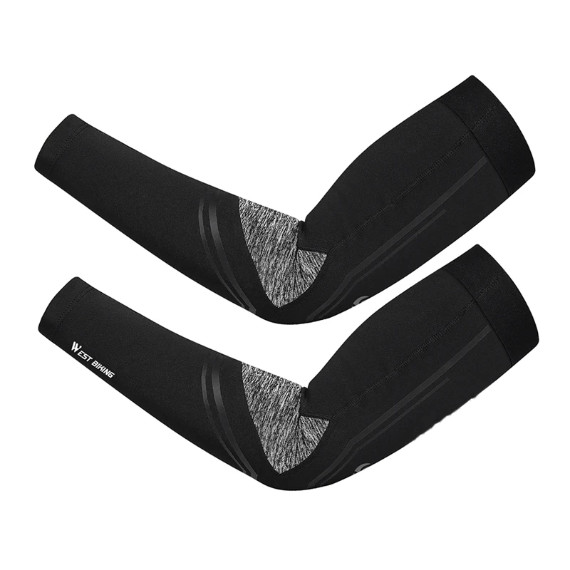 

WEST BIKING Leg Warmers Black UV Protection Cycling Arm Warmer Breathable Bicycle Running Racing MTB Bike Leg Sleeve