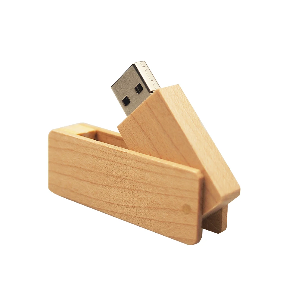 Поворотных на флэшке бесплатная доставка деревянный USB Pendrive 2 0 32 Гб оперативной