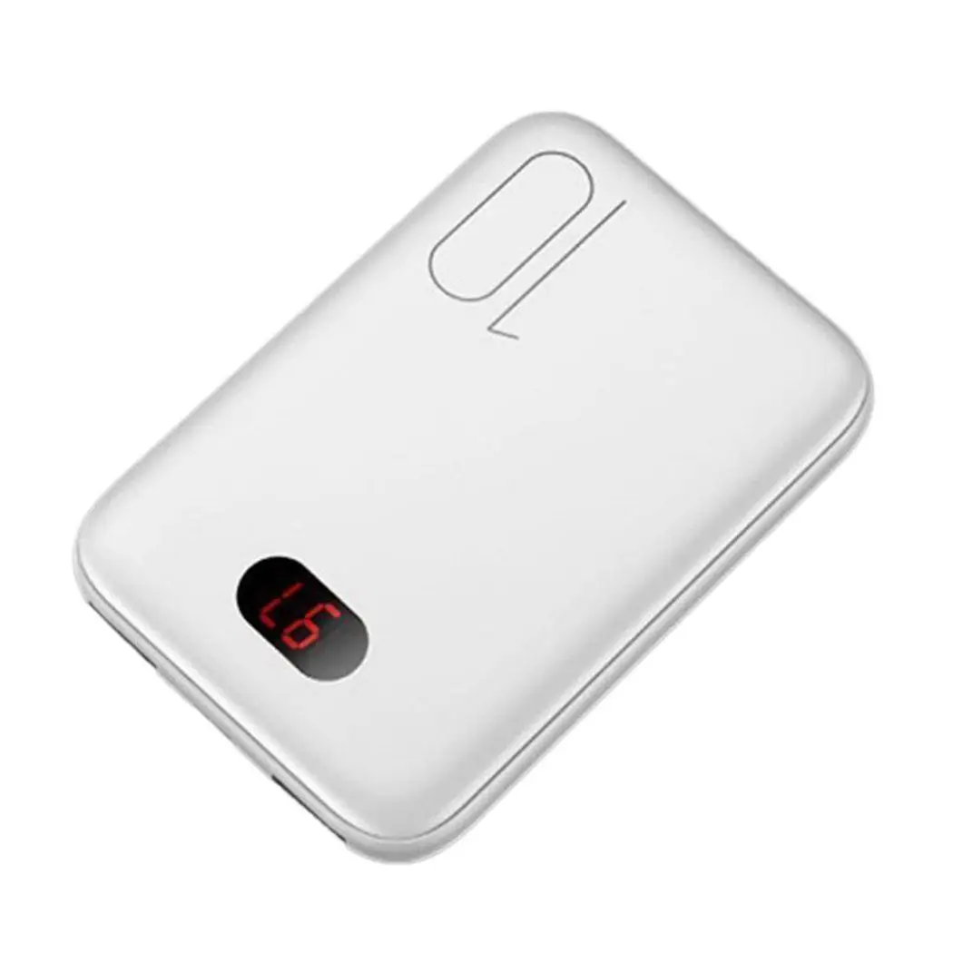 10000 мАч mi ni power Bank Внешнее зарядное устройство для телефона цифровое ЖК