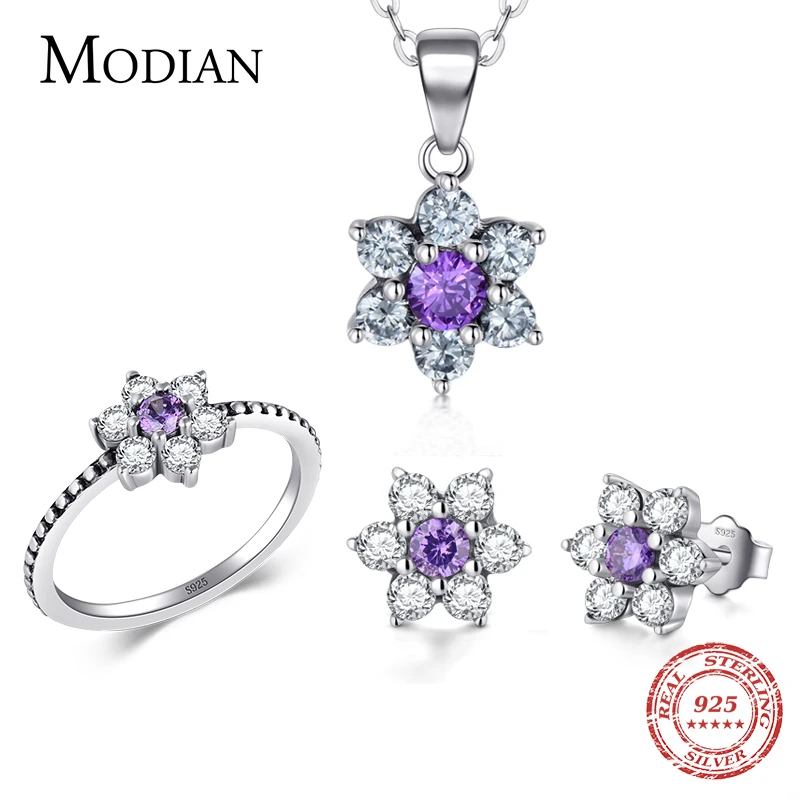 Серьги гвоздики женские из серебра 100% пробы с кристаллами|925 sterling silver|jewelry sets for