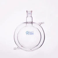 double deck spherical single necked round bottom flaskcapacity 1000mljoint 2429mezzanine jacketed reactor bottle
