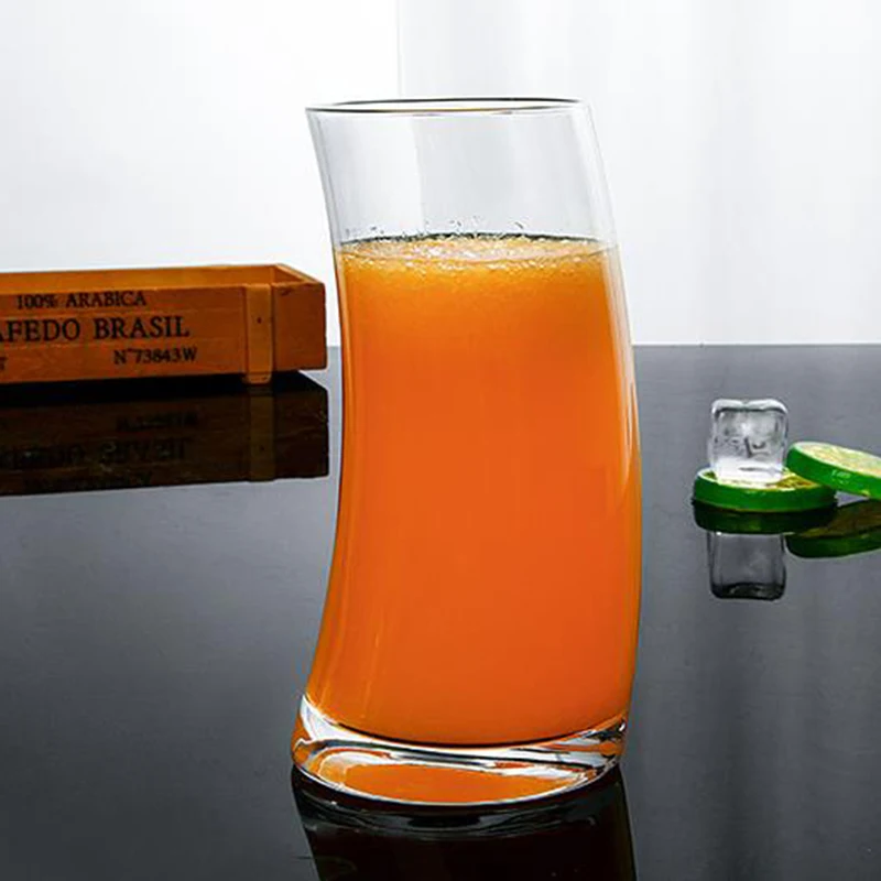 Новая креативная стеклянная чашка в форме полумесяца s бокал для коктейлей вина