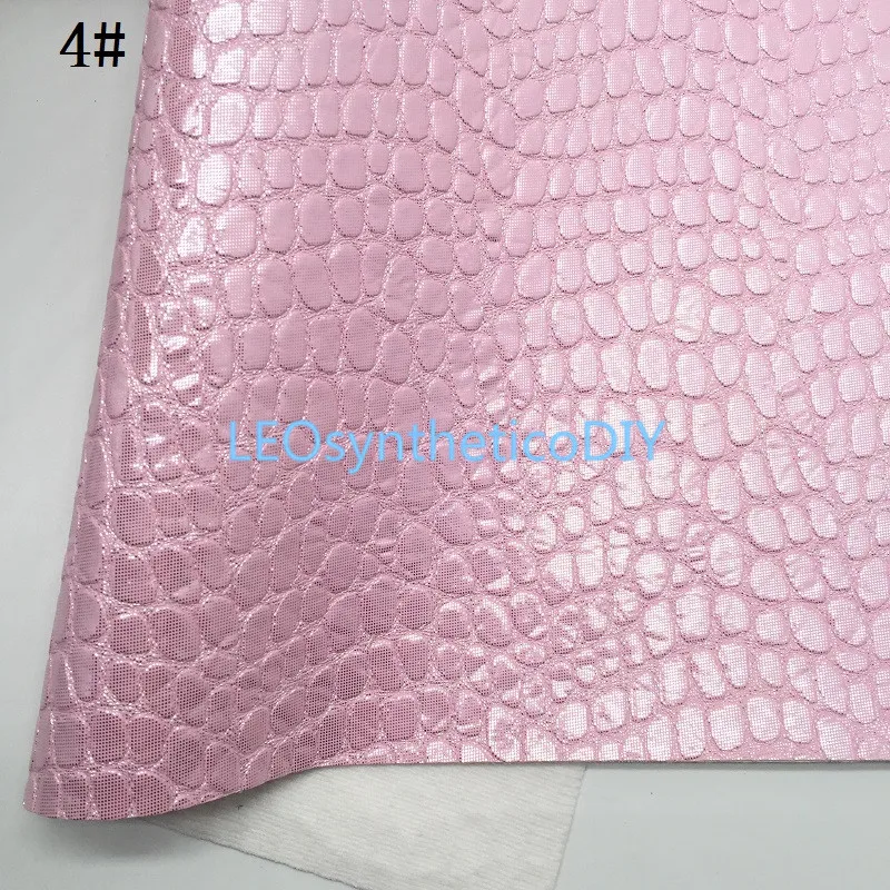 1 шт. 21x29 см пастельные цвета листы из искусственной кожи крокодила для