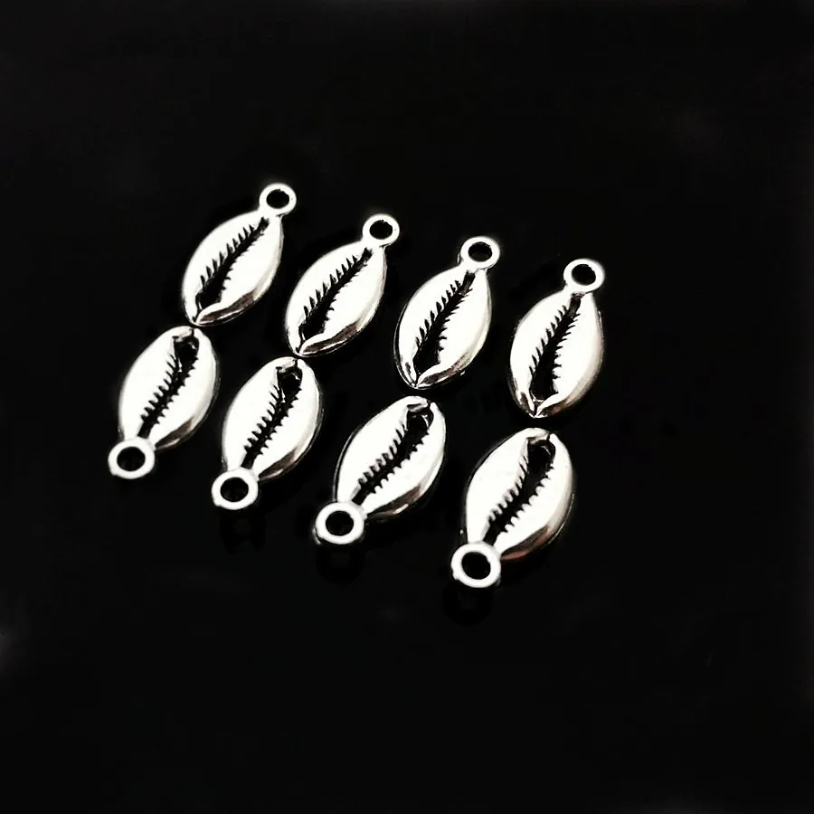 

20Pcs Metal Conch Charms Cowrie Shell Beads Pendant For Diy Jewelry Making Necklace Bracelet Earrings Accessories