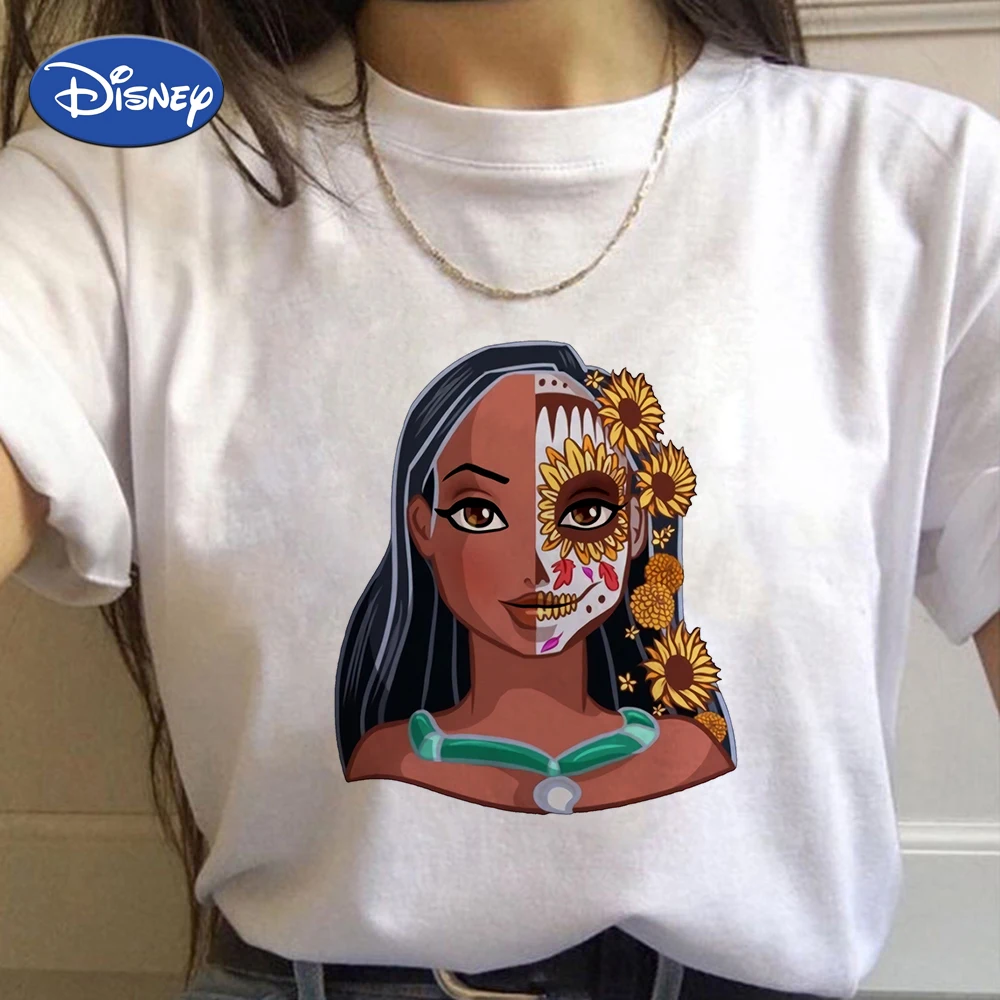 女性のためのディズニー半袖tシャツ 流行の服 プリンセススタイル 夏のコレクション22 Aliexpress Women S Clothing