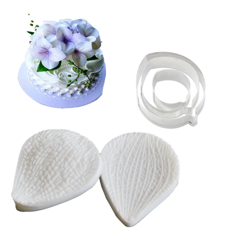 

Orchid Flower Petal Veiner Silicone Moulds Cake Decorating Tool Stainless Steel Cutter Fondant Gumpaste Mold CS356