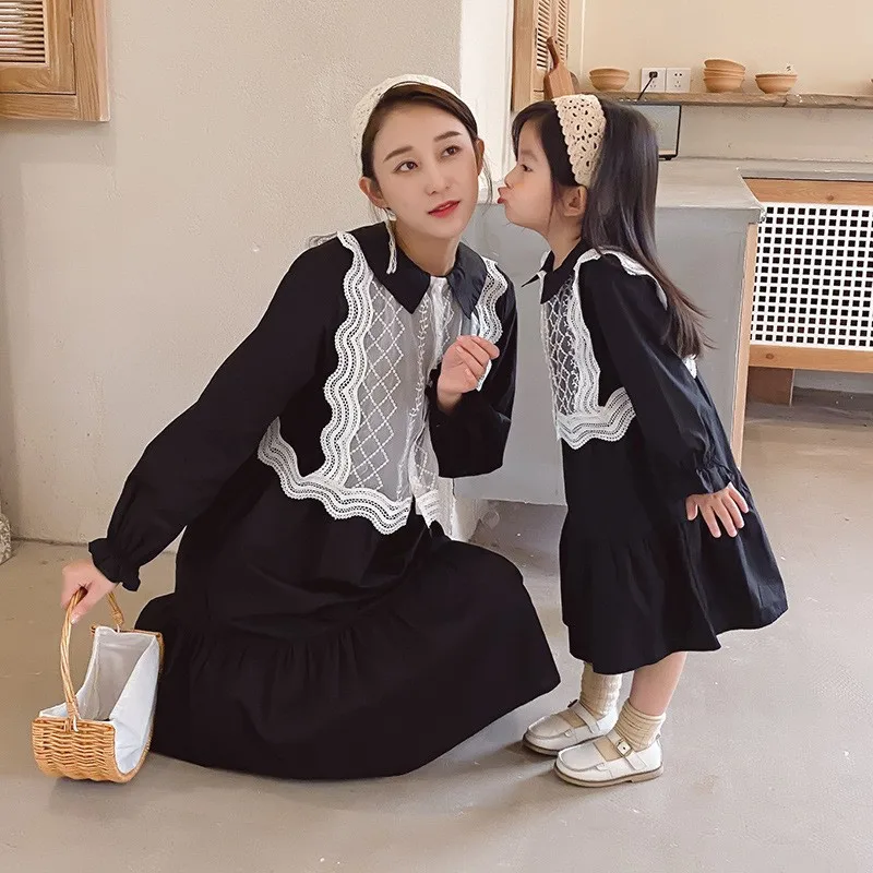 

Parent-child autumn clothing 2020 new Korean female women's spring and autumn dress long sleeve skirt
