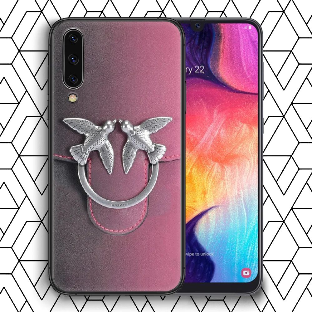 

Pinkos Italian Luxury Brand Phone Case Cover For Samsung Galaxy A 8 10 11 20E 21 30 40 50 51 70 71 81 S Black Coque Pretty