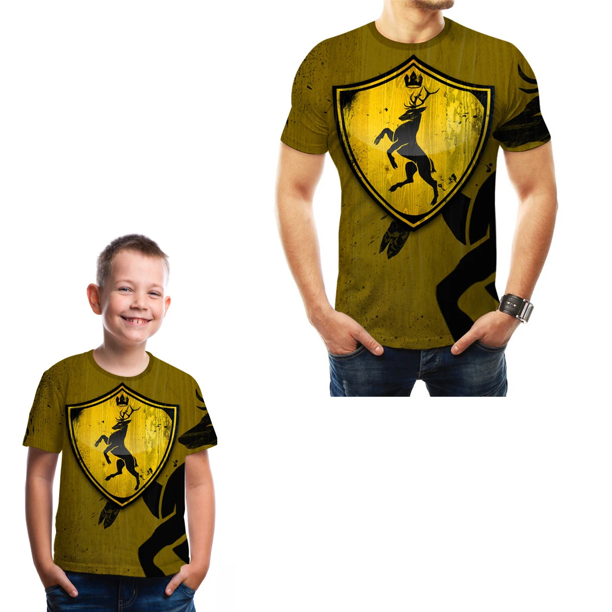 Футболка для мальчиков одежда родителей и детей летняя Мужская модная