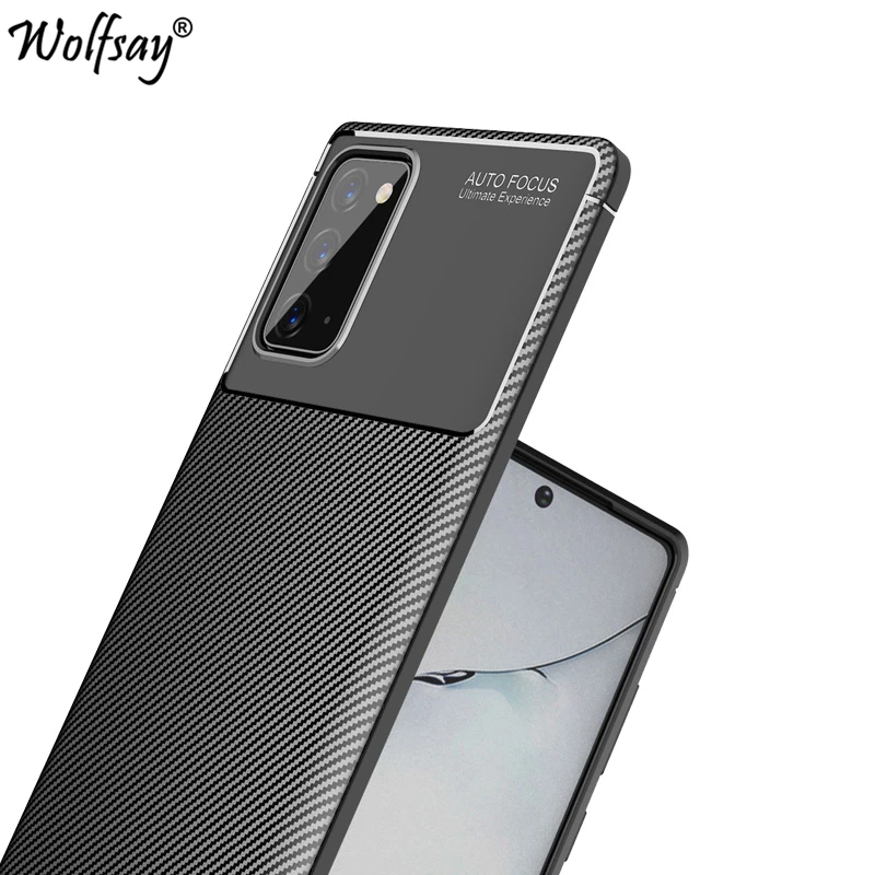 

Для Samsung Galaxy Note 20 чехол бампер силиконовый углеродного волокна противоударный чехол для Samsung Note 20 чехол для Galaxy Note 20