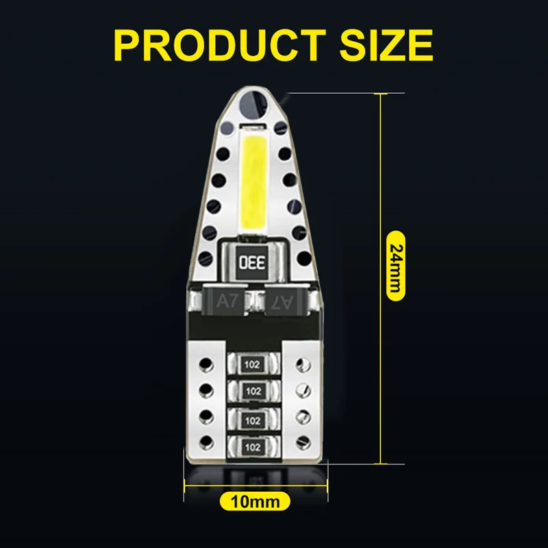 

2/10PCS T10 LED Bulb W5W 194 Car Led Bulb Light 6500K 12V Width Indicator Light Interior Dome Reading Lamps