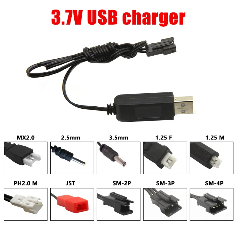3 7 V Батарея USB Зарядное устройство SM JST Американская классификация проводов 2р MX2.0