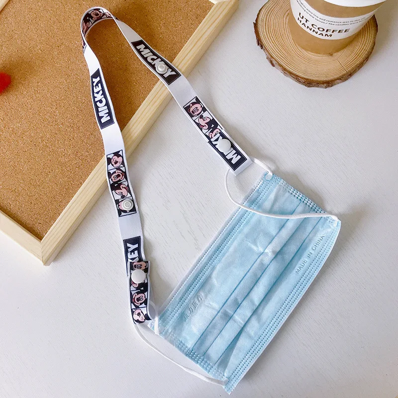 Мультяшные маски подвесной шнурок маска на лицо держатель-цепочка без следов уши