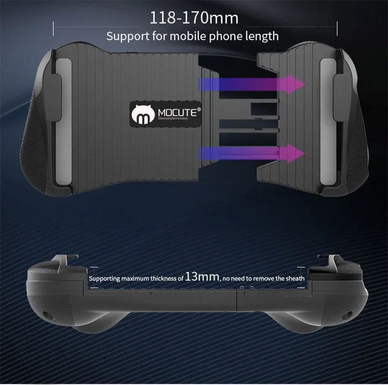 Mocute 057 Pubg геймпад беспроводной Bluetooth Джойстик триггер игровой коврик для iphone XS 6 7 8 для Android Samart телефон