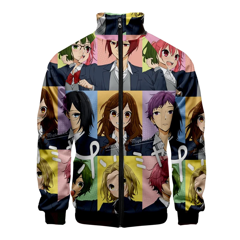 

Anime Horimiya 3D Stand Collar Zip Jacket Men/Women Long Sleeve Sweatshirt Spring and Autumn Harajuku Kawaii High Quality Top