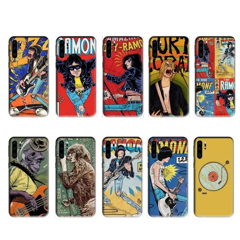 Чехол FFboost Rock singer comics для huawei p20 p30 p40 pro mate 10 20 30 lite p smart y7 2019 plus nova 3I чехлы