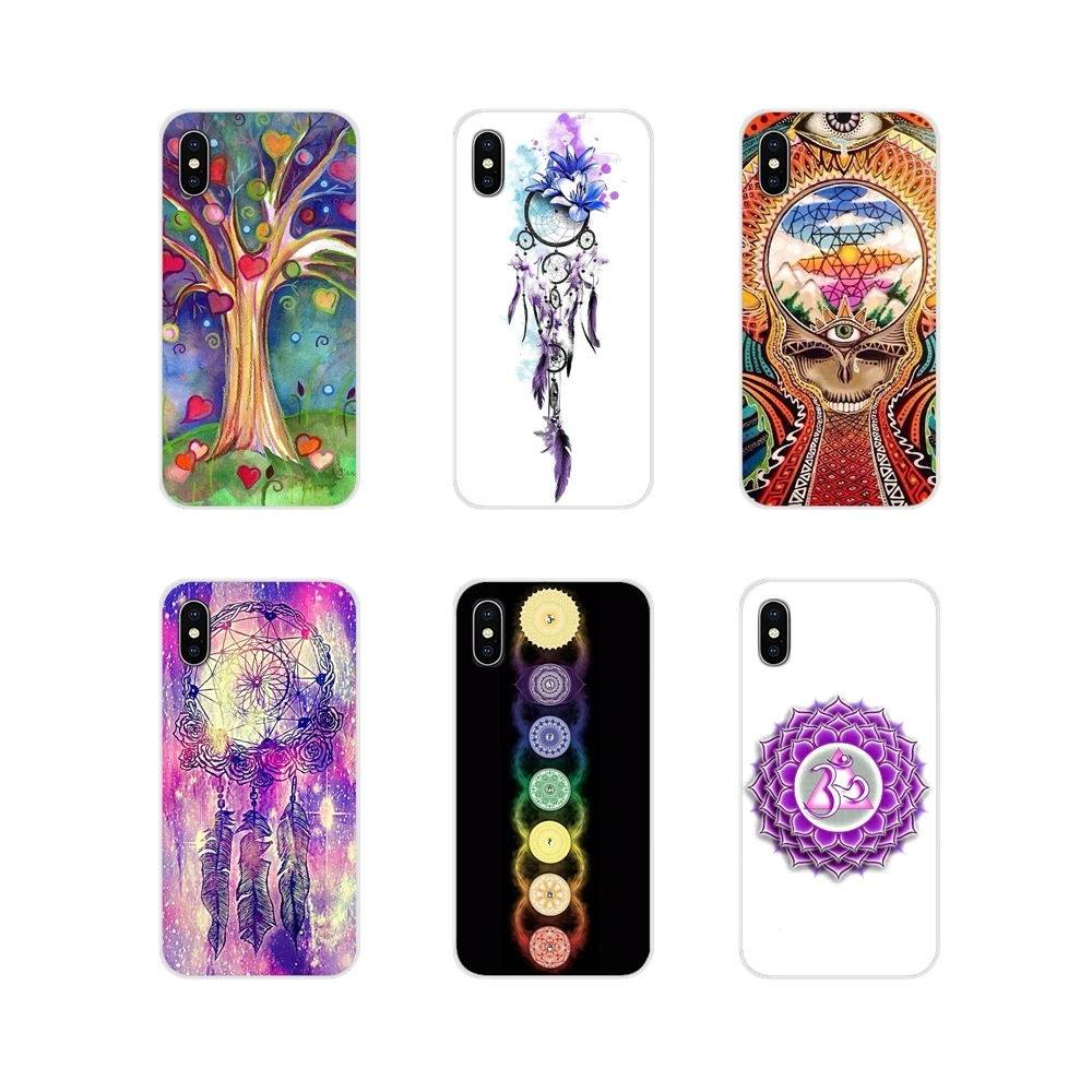 Чехол из ТПУ с изображением Ловца снов мандалы чакры настаивающей на чехлах для LG