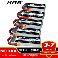 hrb 3s lipo battery 11 1v 5000mah 6000mah 2600mah 3000mah 3300mah 1800mah 4000mah lipo with xt60 dean plug for rc car drone boat
