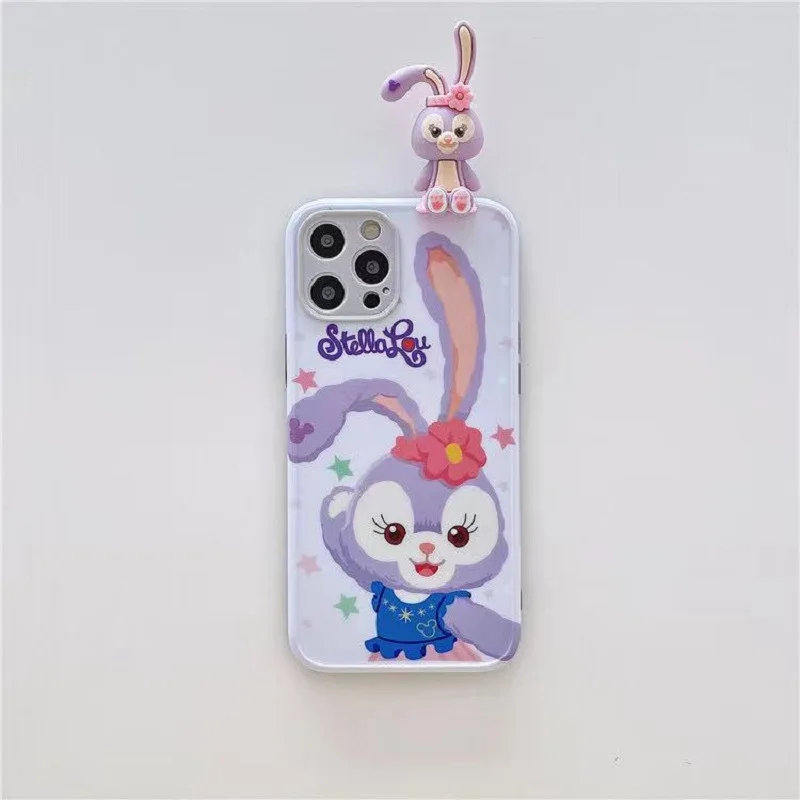 

Disney 3D Stars, Daisy Rabbit, Duffy Bear All-inclusive mobile phone case for iPhone 12 11 Pro Max 7 8 Plus X XR XS phone case