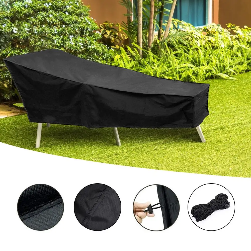 Уличный садовый откидной стул водонепроницаемый чехол шезлонг полиэстер