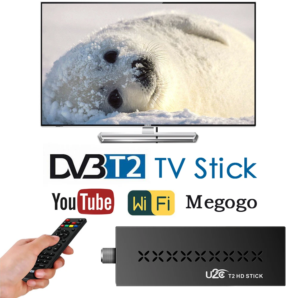 DVB-T2 TV Stick для цифрового ТВ-тюнера DVB T2 спутниковое телевидение Wifi приемник HDTV Full HD