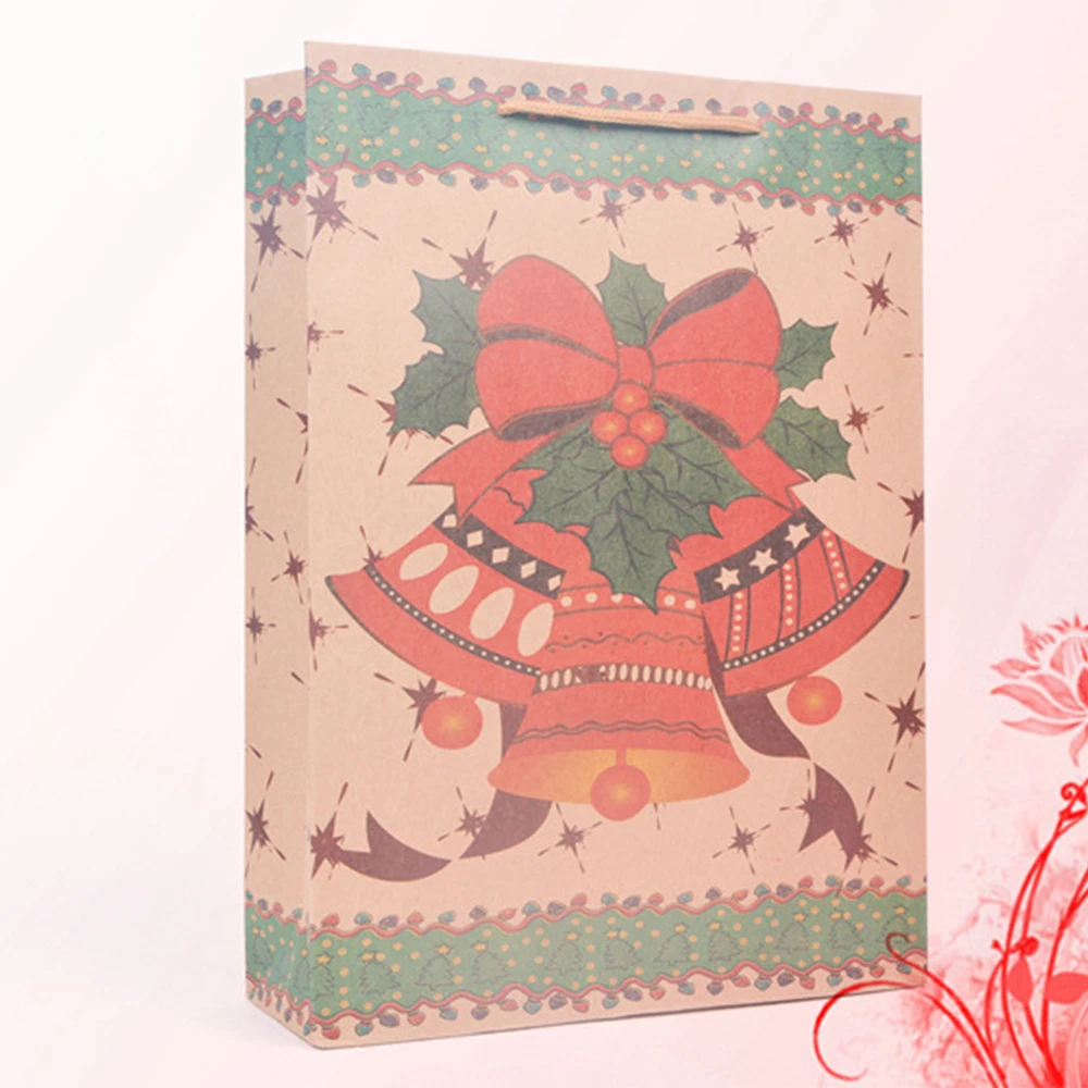 12 шт. крафт Бумага сумки коробка конфет рождественские подарочные пакеты