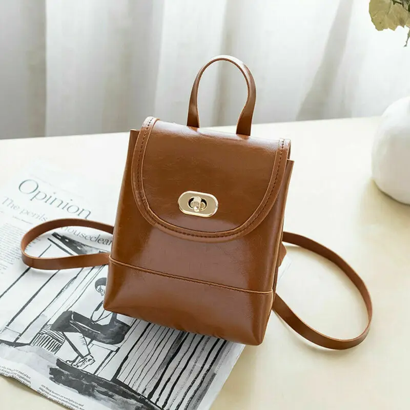 Местный сток женский мини рюкзак для девочек PU кожаный школьная сумка