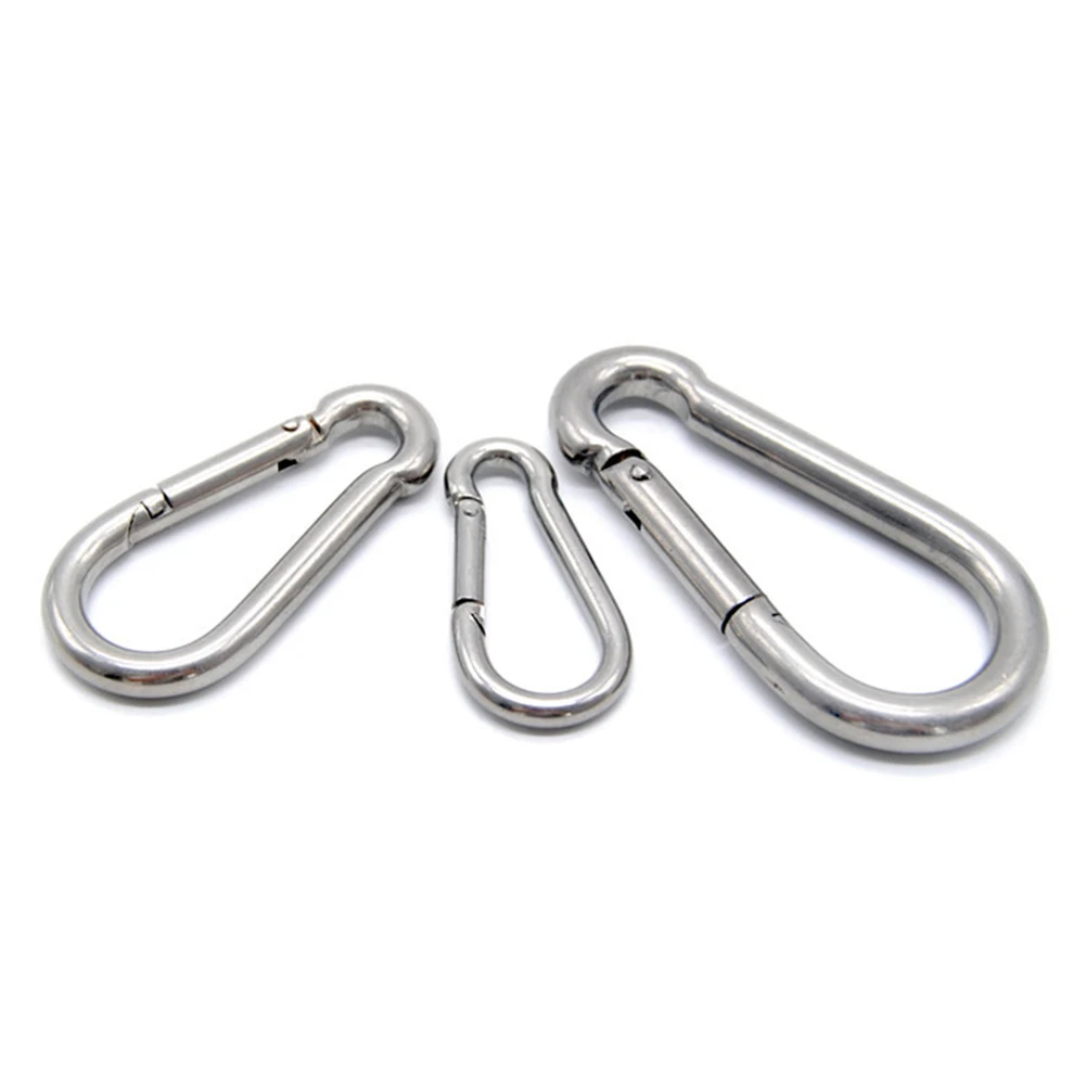

Mini Stainless Steel Outdoor Camping Quick Connection Key Buckle Carabiner Hooks