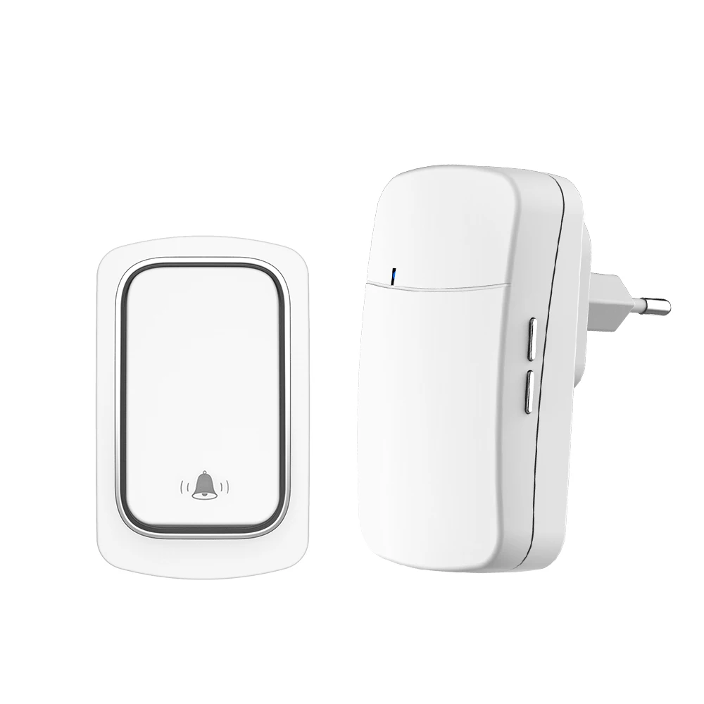 

Wireless Doorbell US EU UK Plug Self-Powered Waterproof Door Bell 150M Long Wireless Distance 32 Songs Home Welcome Door Chimes