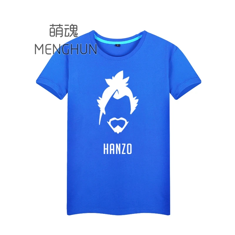 Высококачественные костюмы фанатов игр мужские хлопковые футболки HANZO нового