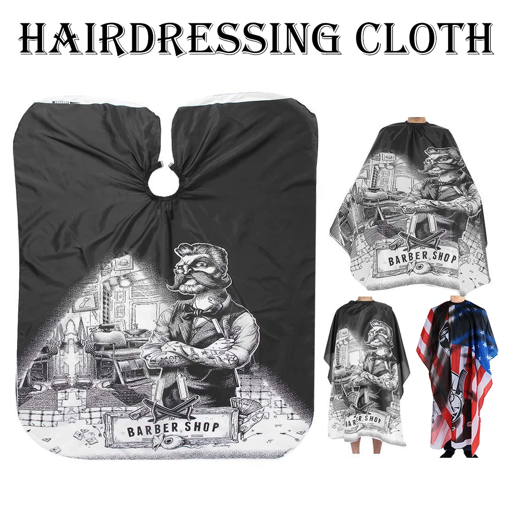 Водонепроницаемый накидка для стрижки волос Ткань узор салона парикмахерской