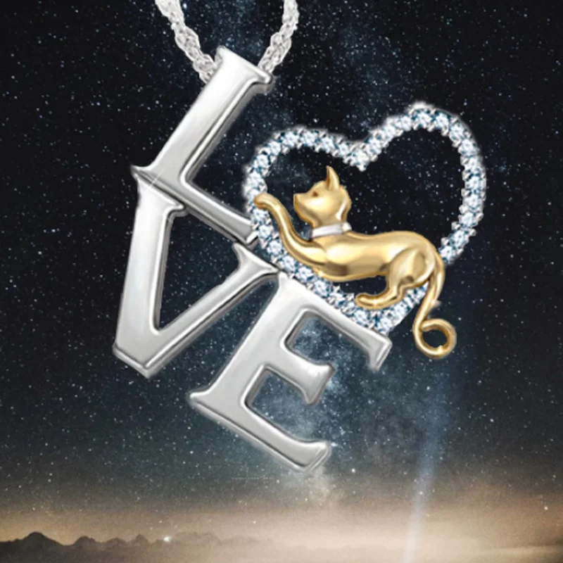 

Fashion Simple Creative Heart-shaped Letter Necklace Female Romantic Wedding Accessories Valentine's Day Jewelry Gift Wholesale