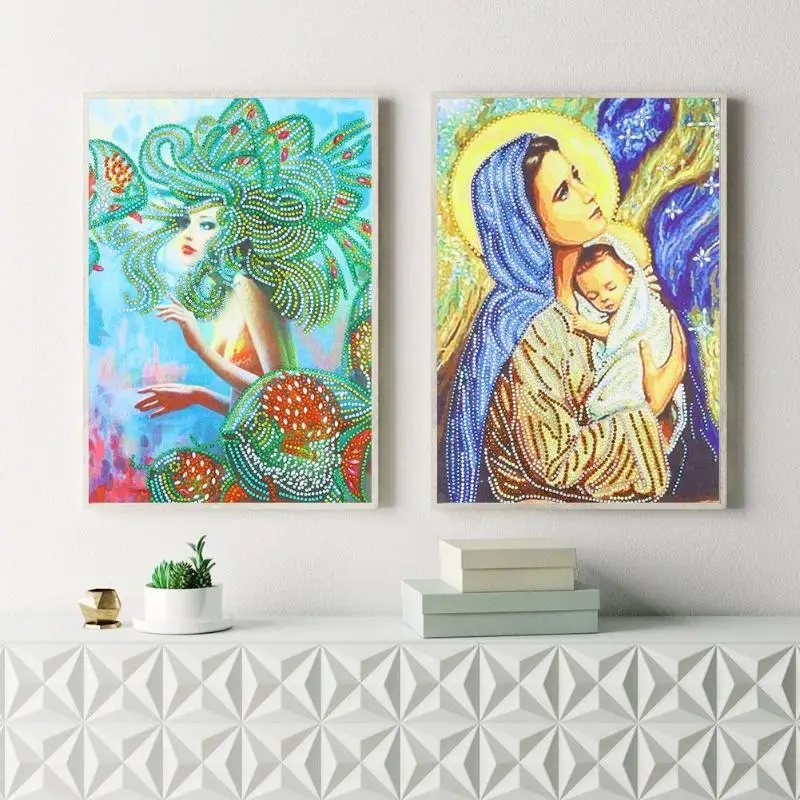 5D DIY Алмаз особенной формы живопись Красота вышивка крестиком Мозаика наборы