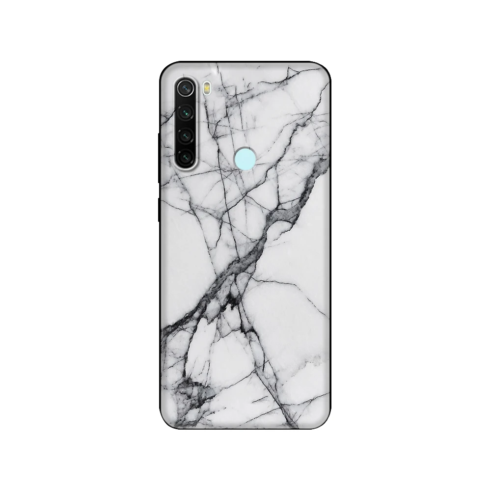 Чехол для xiaomi Redmi Note 8T чехол 8 2021 NOTE PRO T черный ТПУ мраморный красочный модный