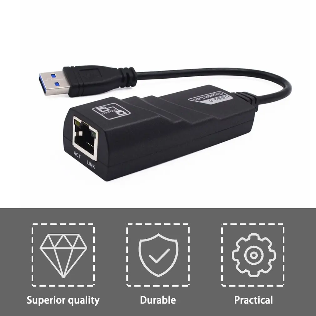 

USB Ethernet Adapter Network Card USB 3.0 to RJ45 Lan Gigabit Internet for Computer for Macbook Laptop Usb Ethernet