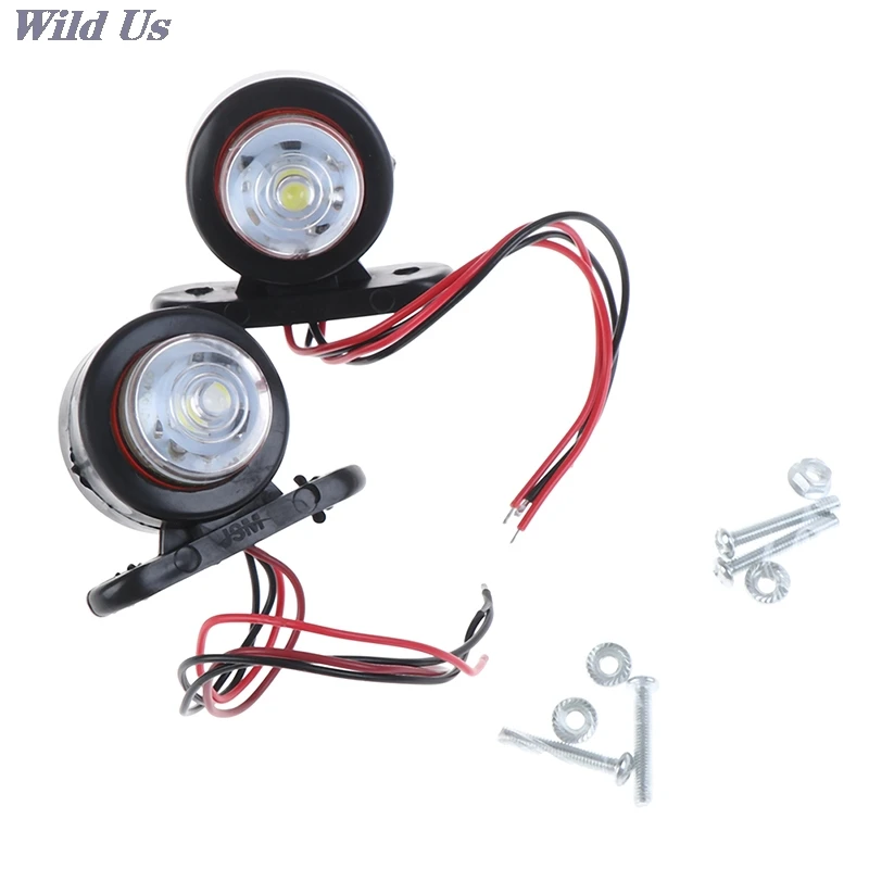

2Pcs Car Truck Trailer LED Side Marker Light White Red Turn Signal Clearance Light Indicator Lamp For Lorry Van Caravans 10-30V