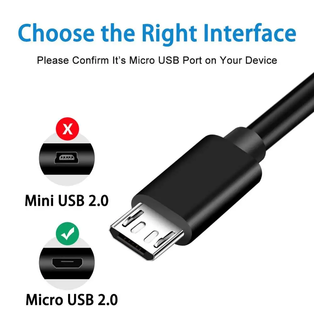 Кабель Micro USB для Samsung Fire Tablet Kindle eReaders TV Stick Mini Quick Charger PS4 кабель быстрой зарядки Android