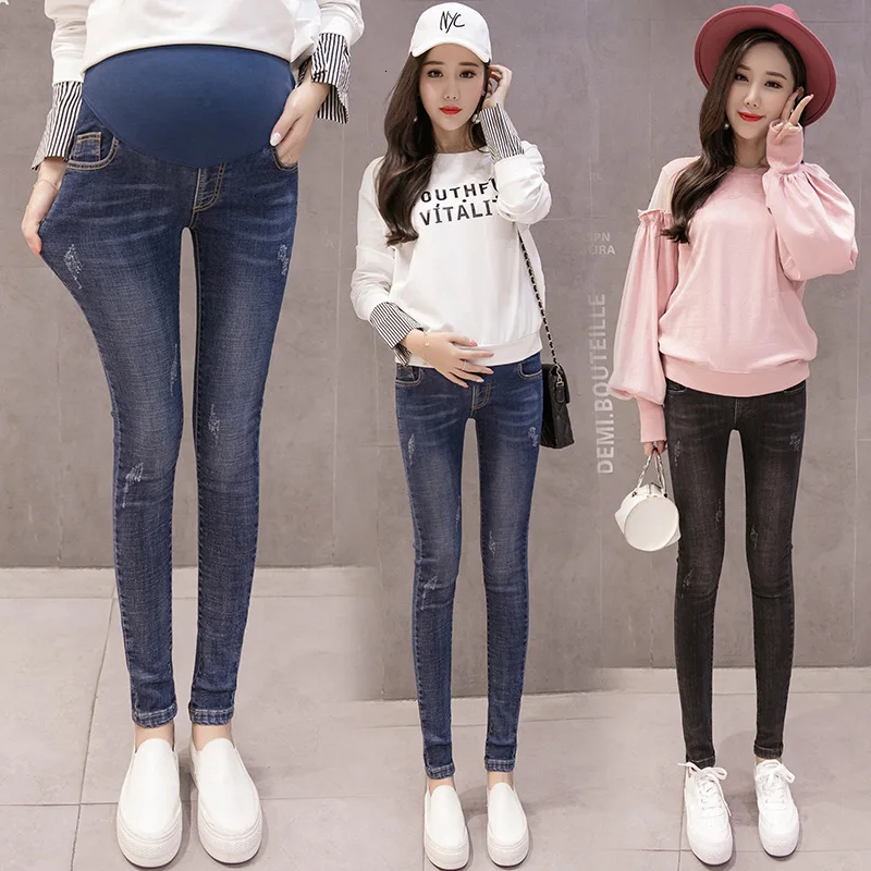 Беременности и родам стрейч джинсы для беременных Одежда женские штаны