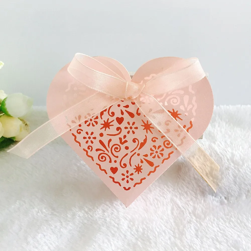 50 шт. Подарочная коробка для конфет с лентой | Дом и сад